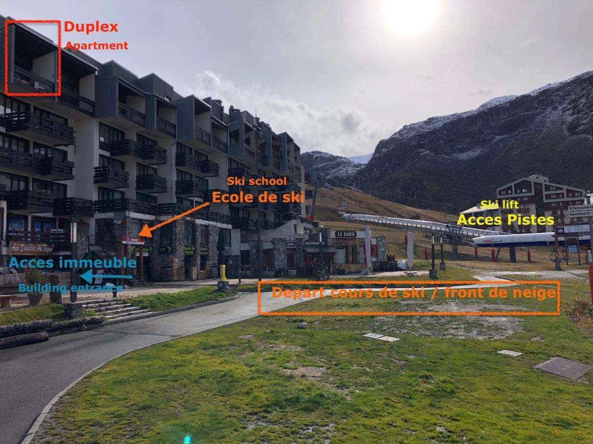 Magnifique Duplex Oneigedor Depart Ski Aux Pieds Et Vue Montagne Tignes Exteriér fotografie